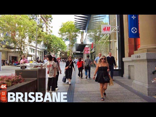 [4k] Explore Brisbane CBD Wednesday 24 April 2024 | Queensland | Australia