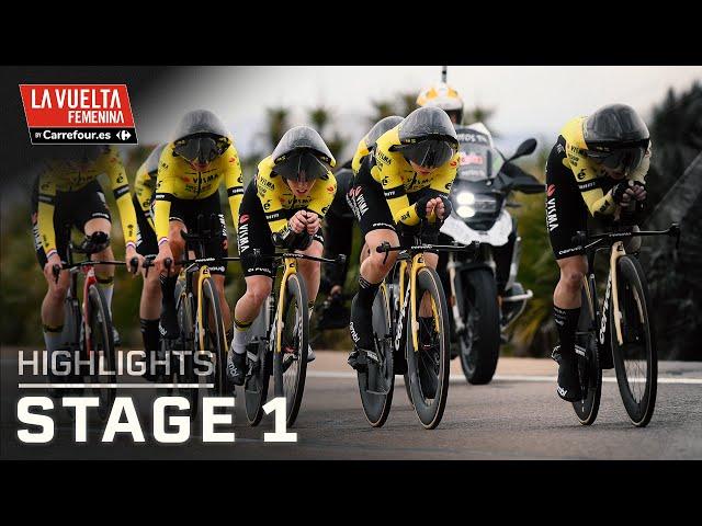 La Vuelta Femenina 2024, Stage 1 | EXTENDED HIGHLIGHTS | 4/28/2024 | Cycling on NBC Sports