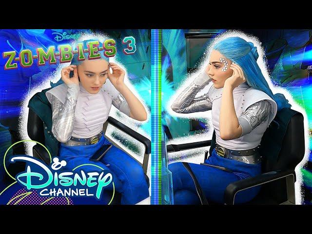 Becoming Addison | Meg Donnelly Hair & Makeup Timelapse | ZOMBIES 3 | BTS | @disneychannel