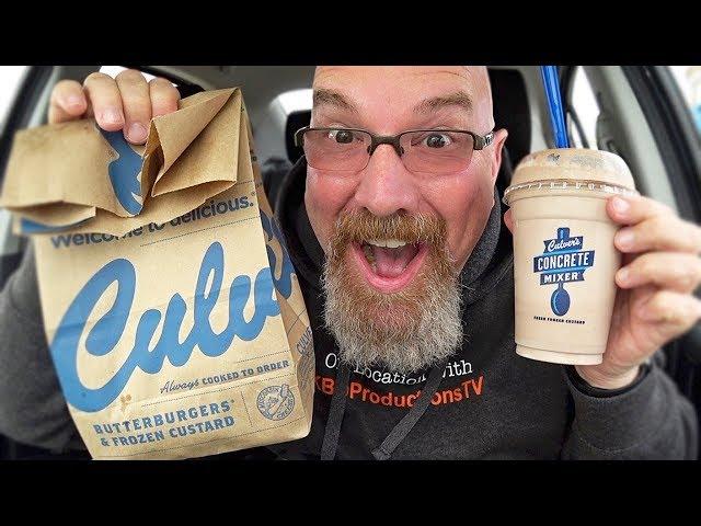 Culver's Deluxe Butter Burger  Chocolate Shake & Frozen Custard 