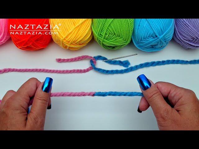 How to Join 2 Yarns with Russian Join - Splicing Yarn