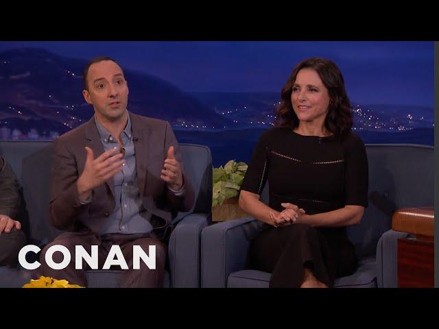 Julia Louis-Dreyfus & Tony Hale On Selina & Gary’s Abusive Relationship | CONAN on TBS