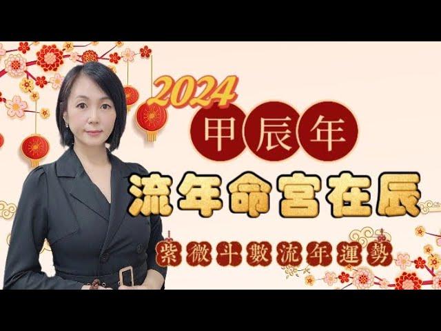 甲辰年流年命宮在辰｜2024流年運勢分析｜紫微斗數14主星組合｜廉破武陽