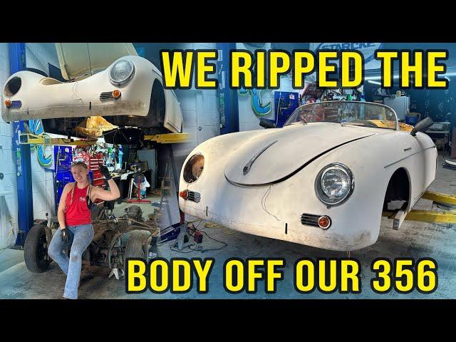 1955 Porsche 356 Replica: Body Off Chassis! Full Tear Down Begins