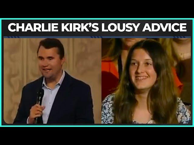 Charlie Kirk Gives PIGGISH Advice To High School Girls