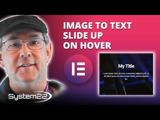 Elementor Image To Text Slide Up On Hover 