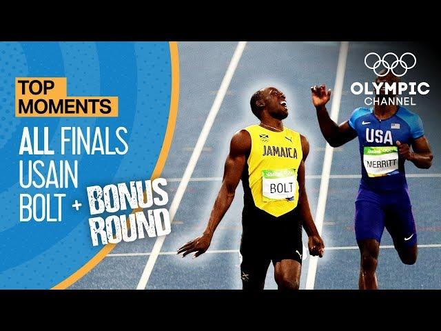 Usain Bolt | ALL Olympic finals + Bonus round | Top Moments