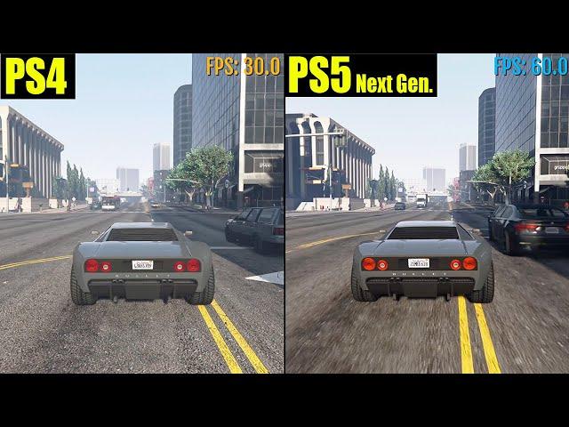 GTA 5 PS4 vs. PS5 Comparison | Loading Times, Graphics, FPS Test