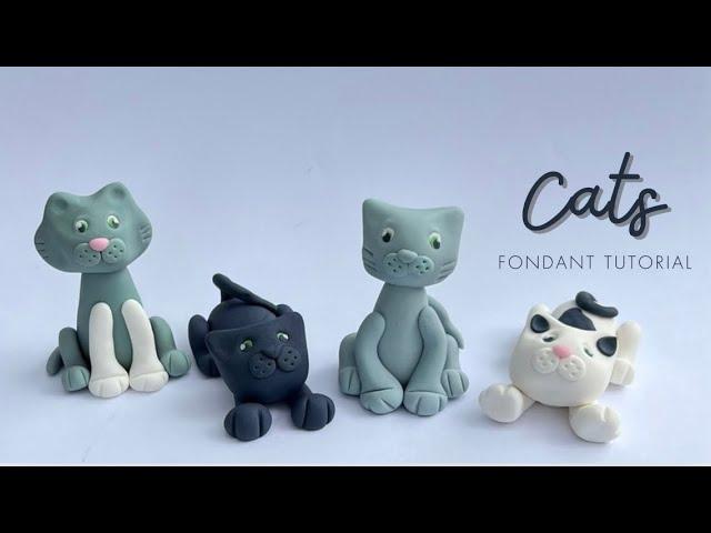 ‍⬛ How to make fondant CATS (weights & tools included)