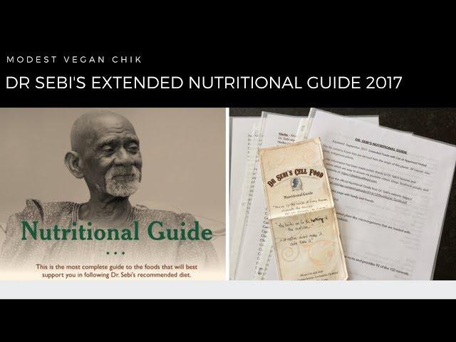 Dr Sebi's Extended Nutritional Guide w/Approved Herbs List 2017