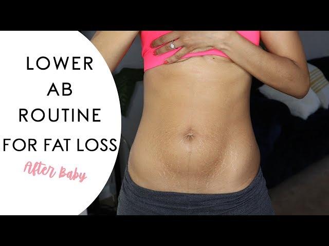 LOWER AB ROUTINE for tiny waist and flat tummy after baby |burn belly fat | J Mayo