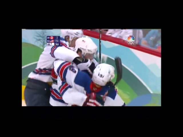 Ryan Kesler's Diving One-Handed Empty Net Goal Against Canada - 2010 Winter Olympics Men's Hockey