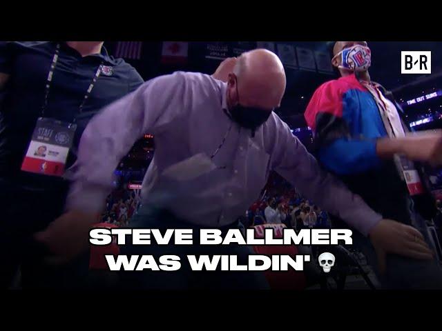 Steve Ballmer Had A Wild Celebration To This Nicholas Batum Three-Pointer