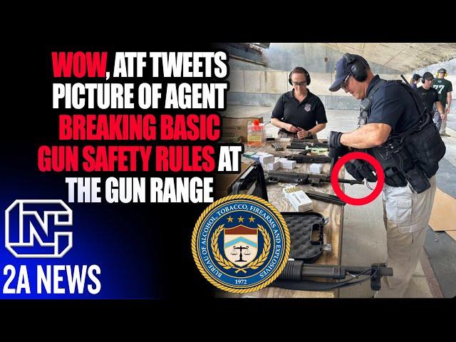 Wow, ATF Tweets Picture Of Agent Breaking Basic Gun Safety Rules At The Gun Range