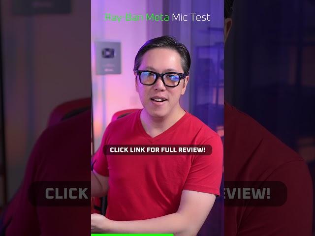 Ray-Ban Meta Microphone Test (Wayfarer) #raybanmeta