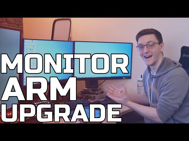 Monitor Arm Upgrade - Dual 1440p 165Hz Monitors - TechteamGB