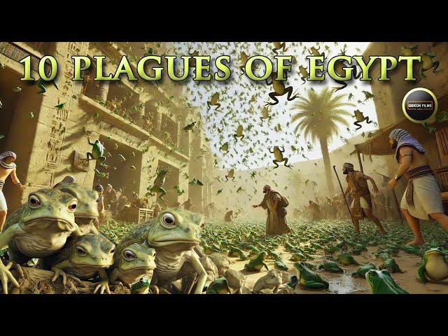 The 10 Plagues of Egypt in the Bible | Exodus 7 - 13 | Moses | Aaron | Frogs | Blood | First Born