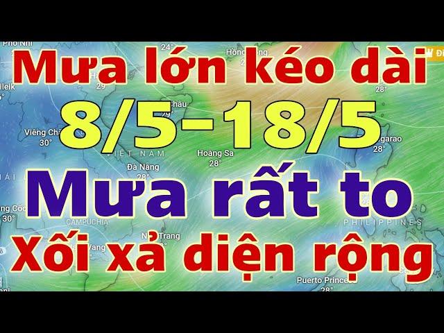 Dự báo thời tiết hôm nay và ngày mai 9/5/2024 | dự báo bão mới nhất | thời tiết 3 ngày tới