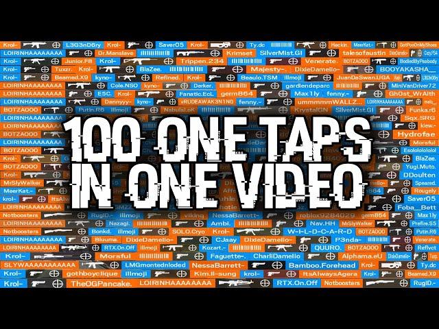 100 One Taps in One Video - Rainbow Six Siege