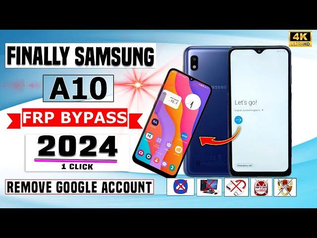 Finally Without Pc  2024 | Samsung A10 Frp Bypass 2024 Without Pc  Frp Bypass Talkback Not Working