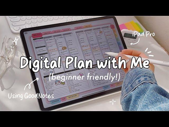 Digital Planning for Beginners! | Planning a week on my iPad using Goodnotes