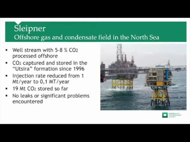 Presentation Regulatory regime around Norwegian CCS activities from its Environmental Agency