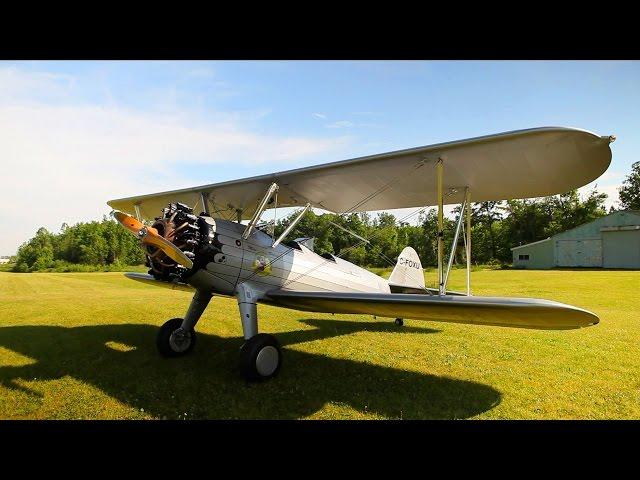 Learning to land when you can't see ahead! - WarBird Training - Boeing Stearman