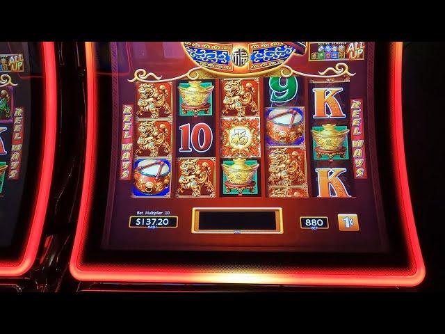 Fu Dog and Drum Bonuses on Dancing Drums Slot on 30 Jan 2023 at Elements Casino