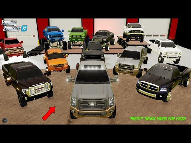 TOP 10 LIFTED TRUCK MODS FOR FARMING SIMULATOR 22!