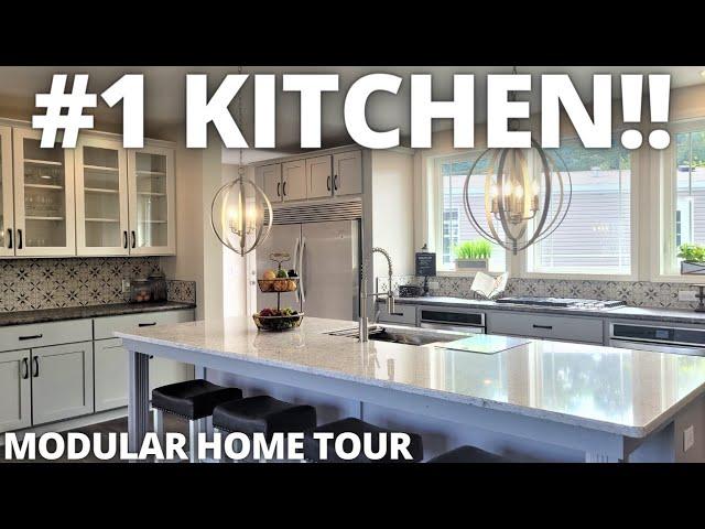 GOURMET KITCHEN inside this NEW modular home! Also hidden features throughout! House Tour