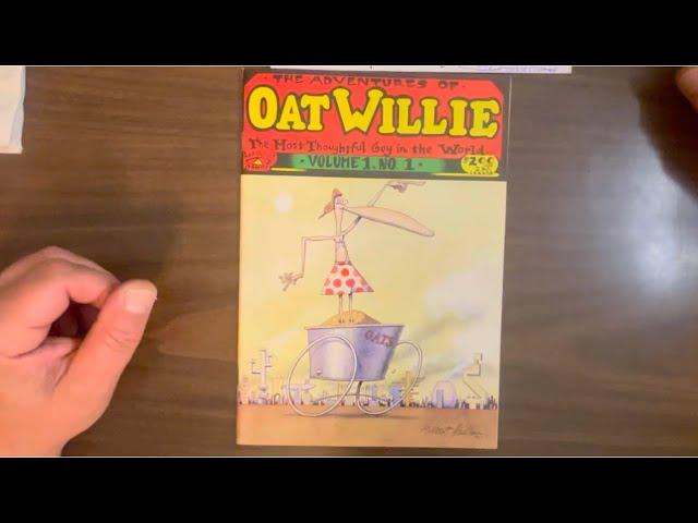 The Adventures Of Oat Willie, the origin story of Gilbert Shelton’s oddball character. Jaxon art!