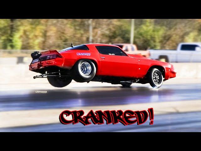 CRANK IT UP! MOST VIOLENT! NITROUS POWER! WHEELSTANDING CAMARO! BYRON DRAGWAY!