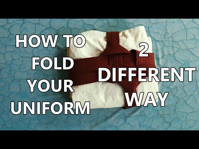 How to fold your karate uniform with belt properly