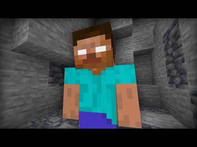 Trolling with a FAKE Herobrine in Minecraft..