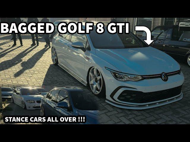 BAGGED GOLF 8 GTI AND STANCE CARS TAKE OVER NEIGHBOURHOOD !!!