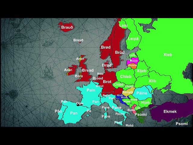 European languages comparison - Food