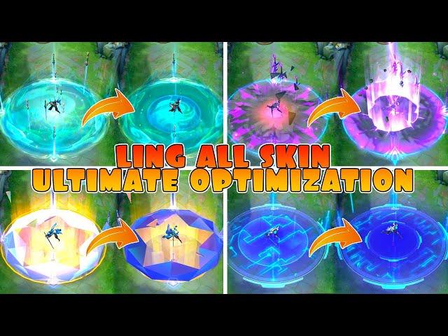 Ling All Skin Ultimate Skill Optimization VS OLD Skill Effects