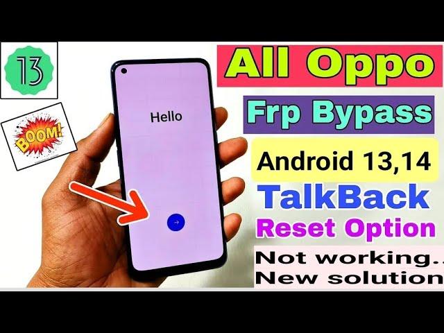 All Oppo FRP Bypass Android 13,14 Update | New Trick 2024, All Oppo Google Account Bypass Without Pc