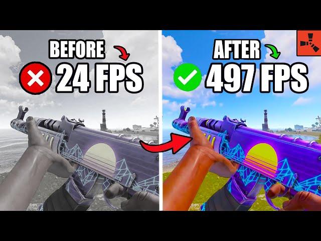 RUST: BEST SETTINGS TO BOOST FPS AND FIX FPS DROPS / STUTTER | Low-End PC 2025️