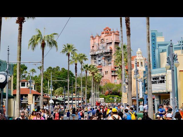 Disney's Hollywood Studios Spring Break 2023 Crowds Tour | Walt Disney World Florida March 2023