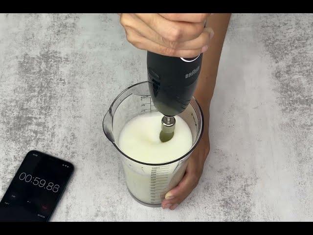 Braun MultiQuick-5 Immersion Blender Review: Whipping Egg-White