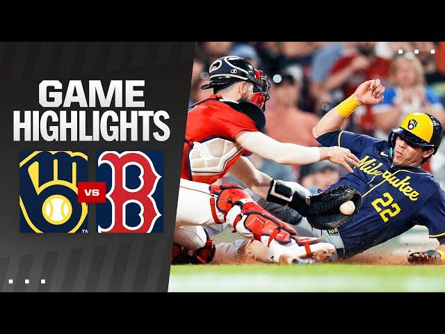 Brewers vs. Red Sox Game Highlights (5/24/24) | MLB Highlights