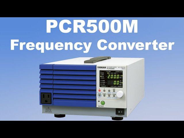 Kikusui AC Power Source / Frequency Converter Kikusui PCR500M