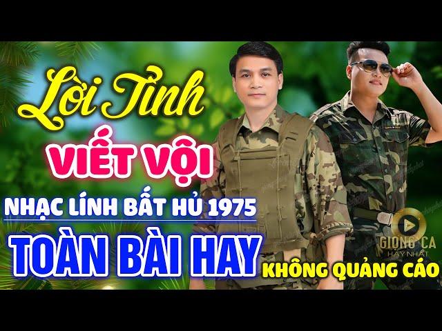 Lời Tình Viết Vội, Ly Ca Phê Cuối Cùng Lk Nhạc Lính 1975 Bất Hủ Vượt Thời Gian Bolero Hay Nhất