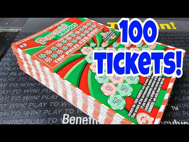 PEPPERMINT PAYOUT CHRISTMAS HOLIDAY SCRATCH OFF TICKETS | Md Lottery #mdscratchjedi #Lottery