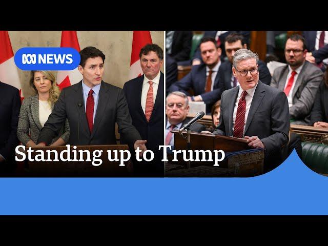 Defying Trump bolsters domestic popularity of UK, Canadian leaders | ABC NEWS