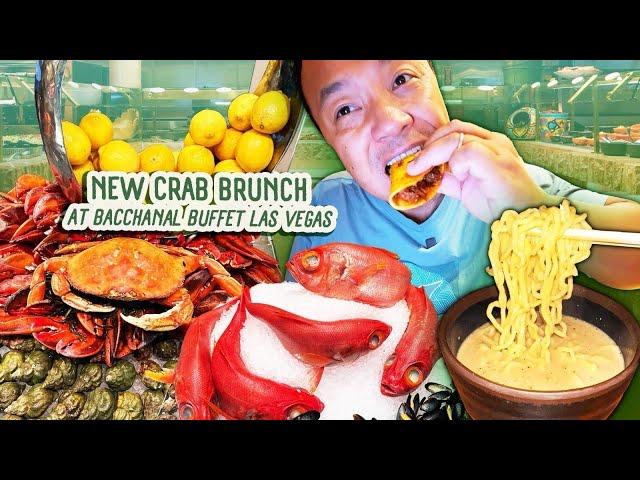 “Crab Brunch” at the LARGEST Buffet in Las Vegas! NEW ITEMS at the Bacchanal Buffet