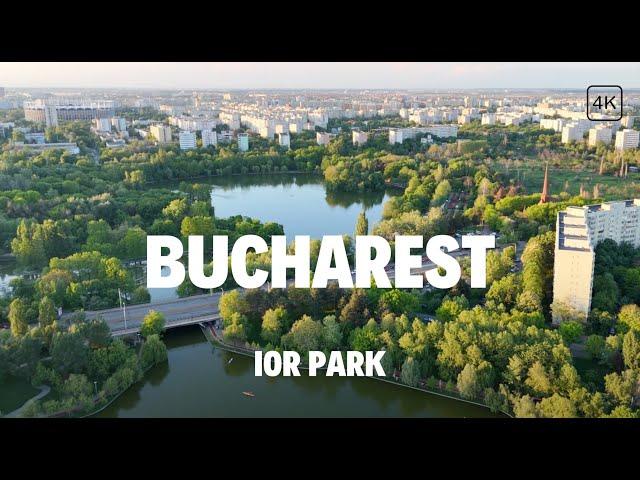 Bucharest Romania | Walk Through IOR Park | Beautiful Atmosphere | 4K Ulta HD Video