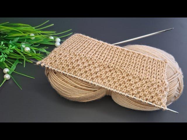 İki şiş kolay örgü yelek model anlatımı Eays crochet knitting patterns