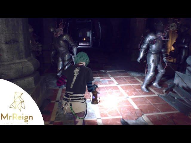 Resident Evil 4 Remake How to Get Through Ashley's Knight Room on Professional Mode with No Armour